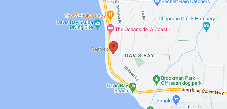 map of 112 5160 DAVIS BAY ROAD
